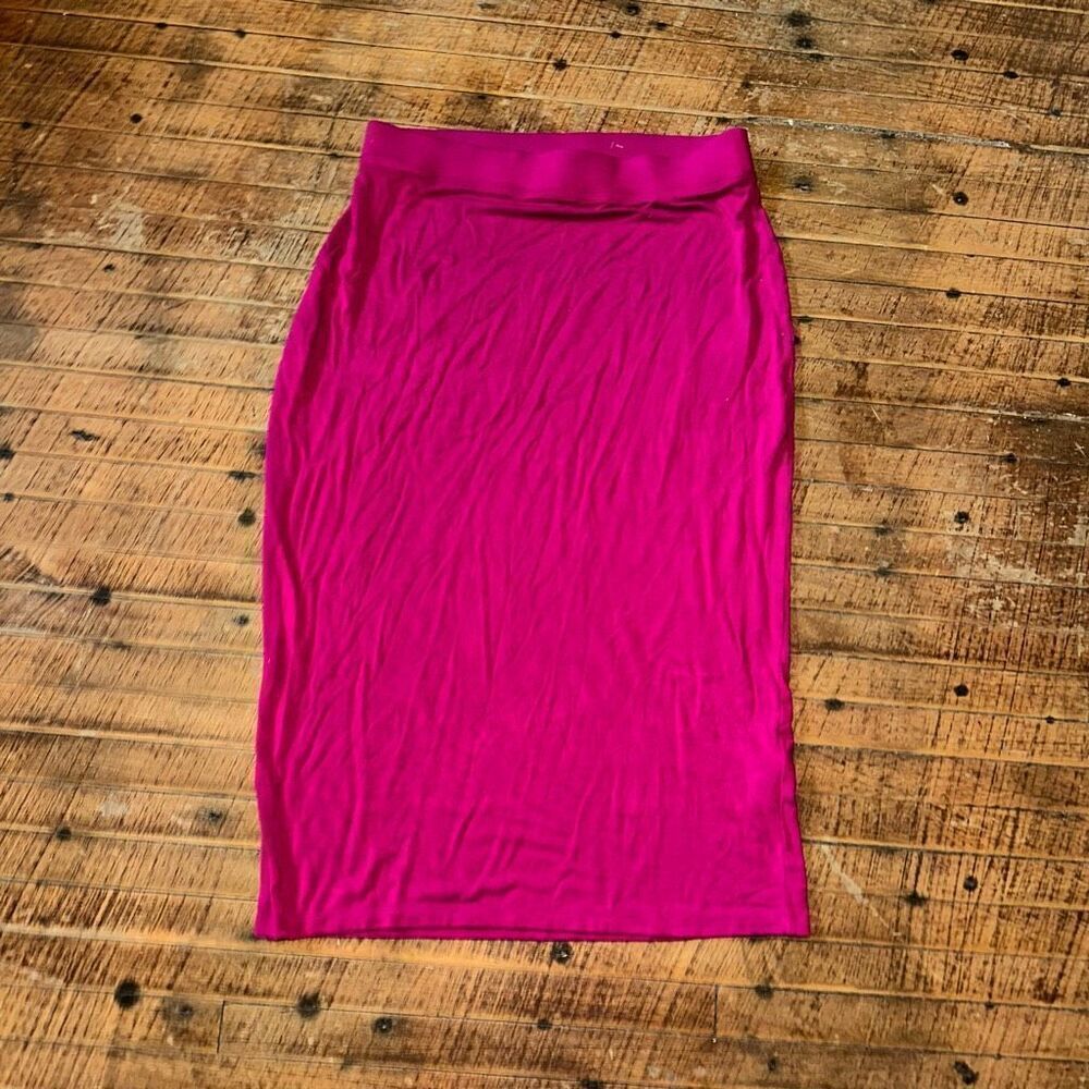 Banana Republic pink knit business casual S long pencil skirt